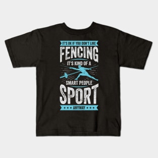 Funny Fencing Sport Fencer Gift Kids T-Shirt